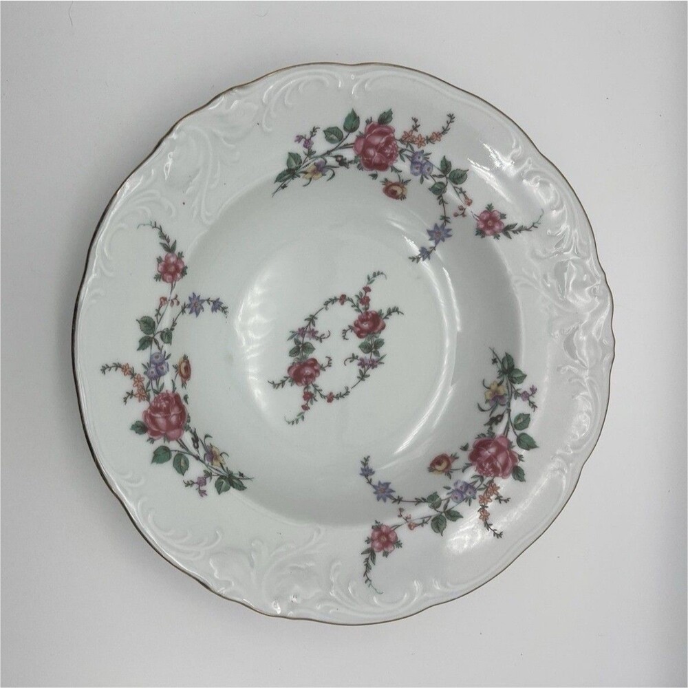 Wawel Poland Pink Rose Soup Bowl